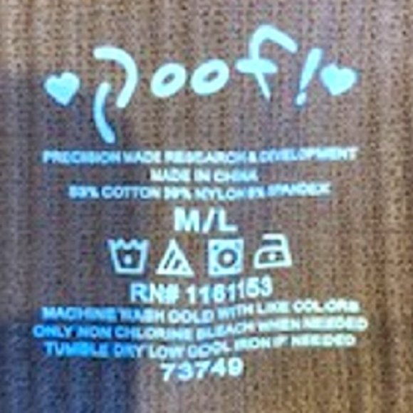 Poof High Waist Ankle-Snap Leggings Cotton Blend - Picture 8 of 8